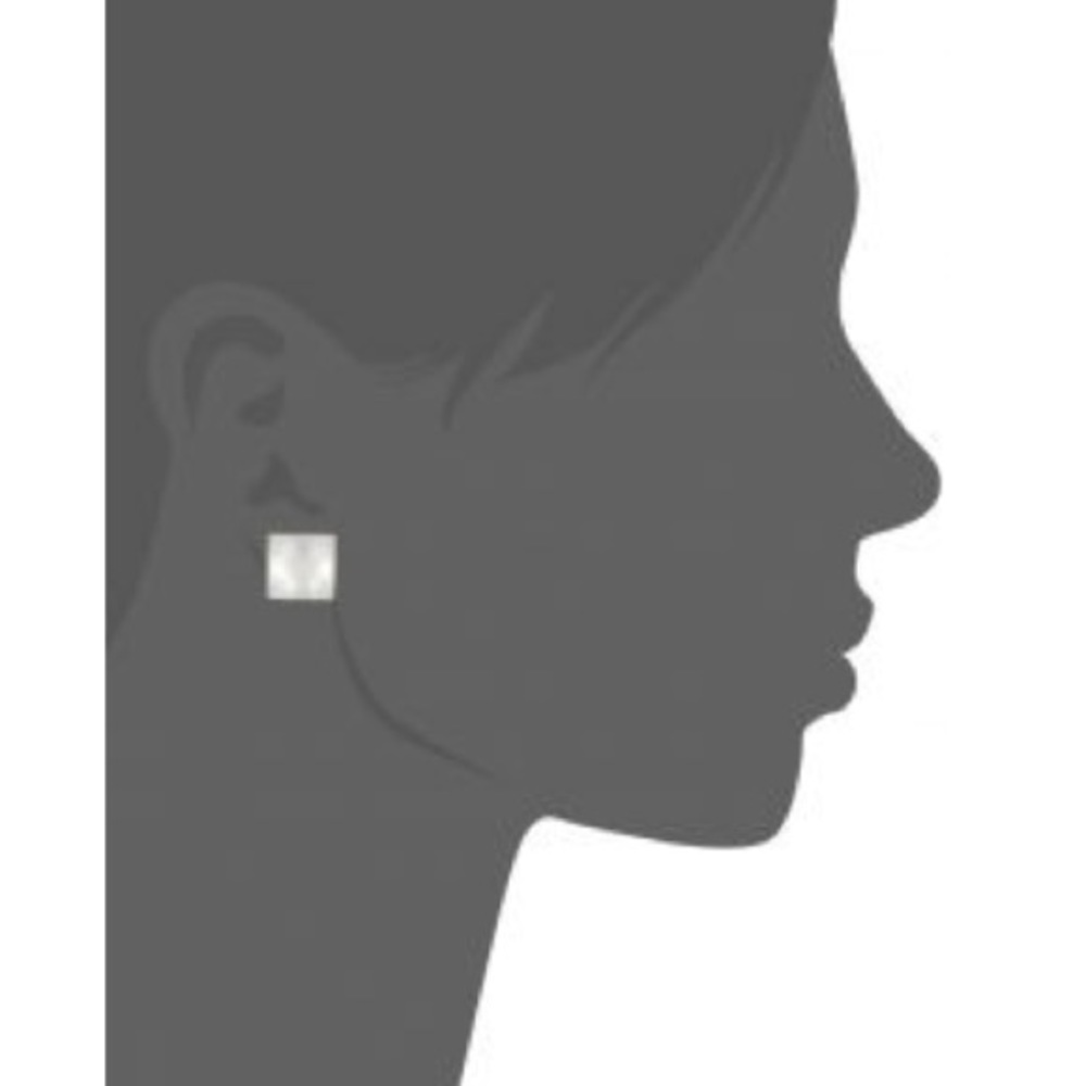 NWT AUTHENTIC ALEXIS BITTAR silver pyramid studs - Picture 2 of 4